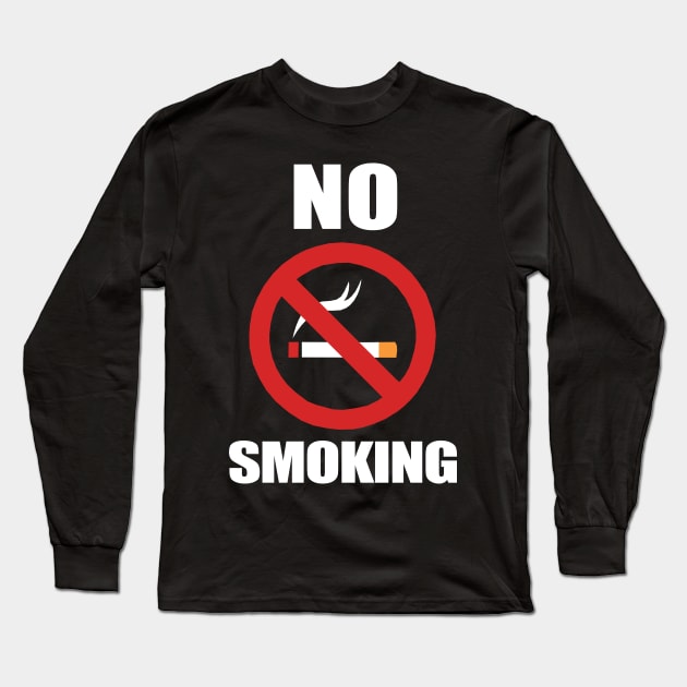 No Smoking Long Sleeve T-Shirt by KewaleeTee